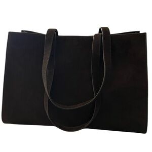 COS Gallery Suede Structured Brown Bag